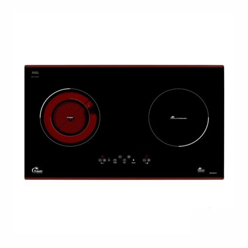 Bếp điện từ Tomate TOM 02IH-G7 - 1 điện 1 từ 72cm kính Schott Ceran
