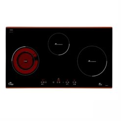 Bếp điện từ Tomate TOM 03IR - 1 điện 2 từ 81cm kính Schott Ceran