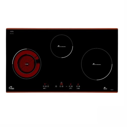 Bếp điện từ Tomate TOM 03IR - 1 điện 2 từ 81cm kính Schott Ceran