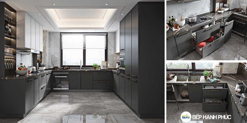 Top 5 mẫu Kệ tủ bếp nhà phố đẹp tốt