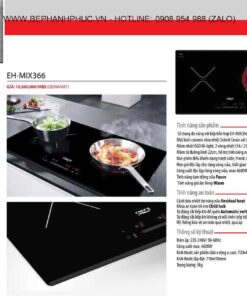 Kệ tủ bếp chữ I melamine tối giản M21-006 vân gỗ cửa kính