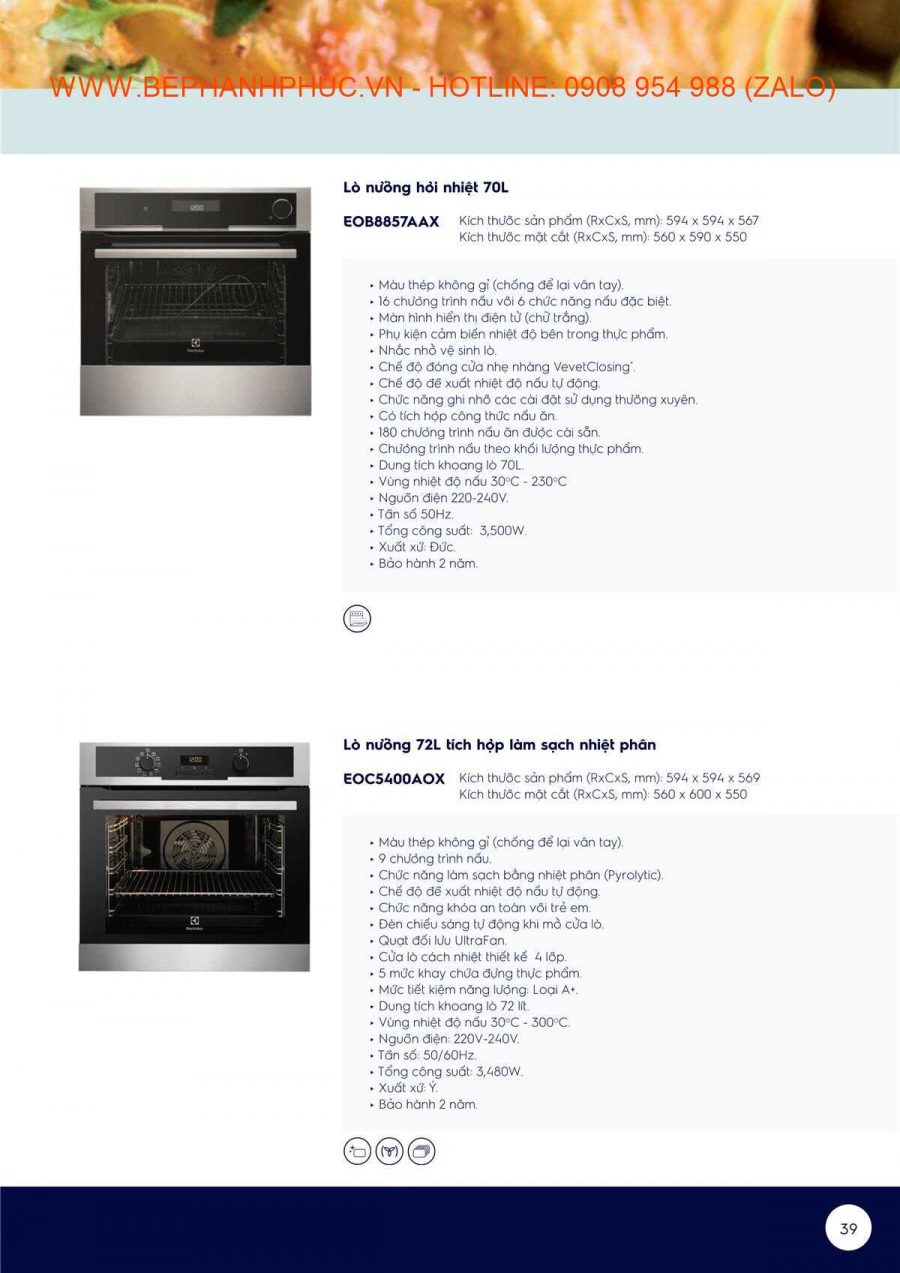 E-Catalogue Electrolux - Tự tin vào bếp với Electrolux