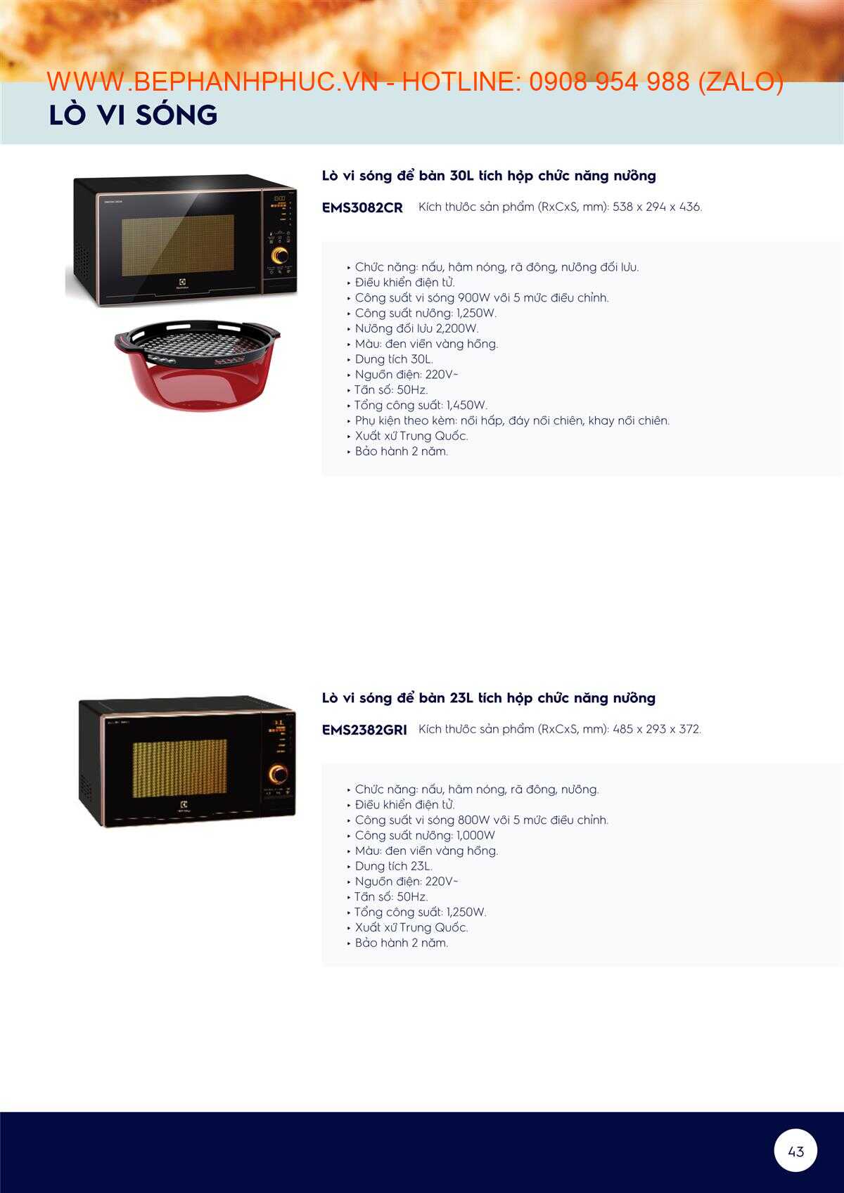 Catalogue Electrolux Online - Tự tin vào bếp với Electrolux