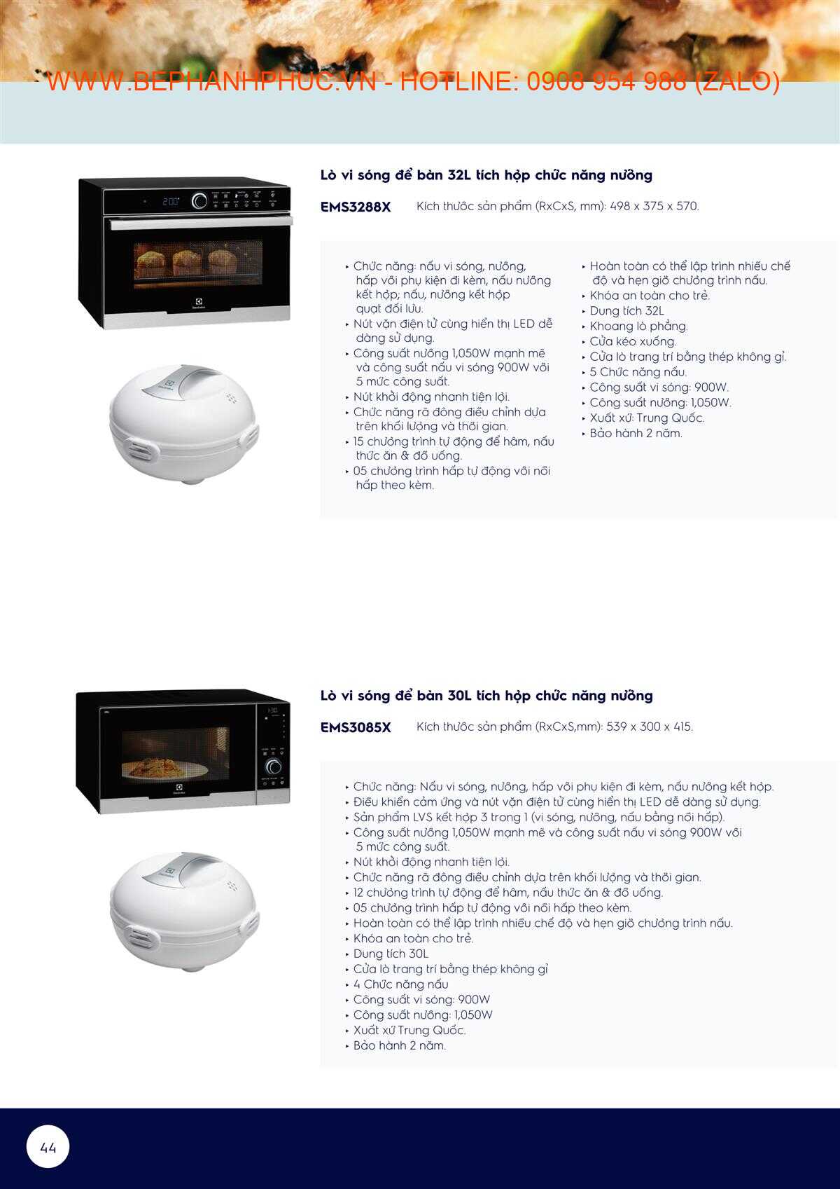 Catalogue Electrolux Online - Tự tin vào bếp với Electrolux