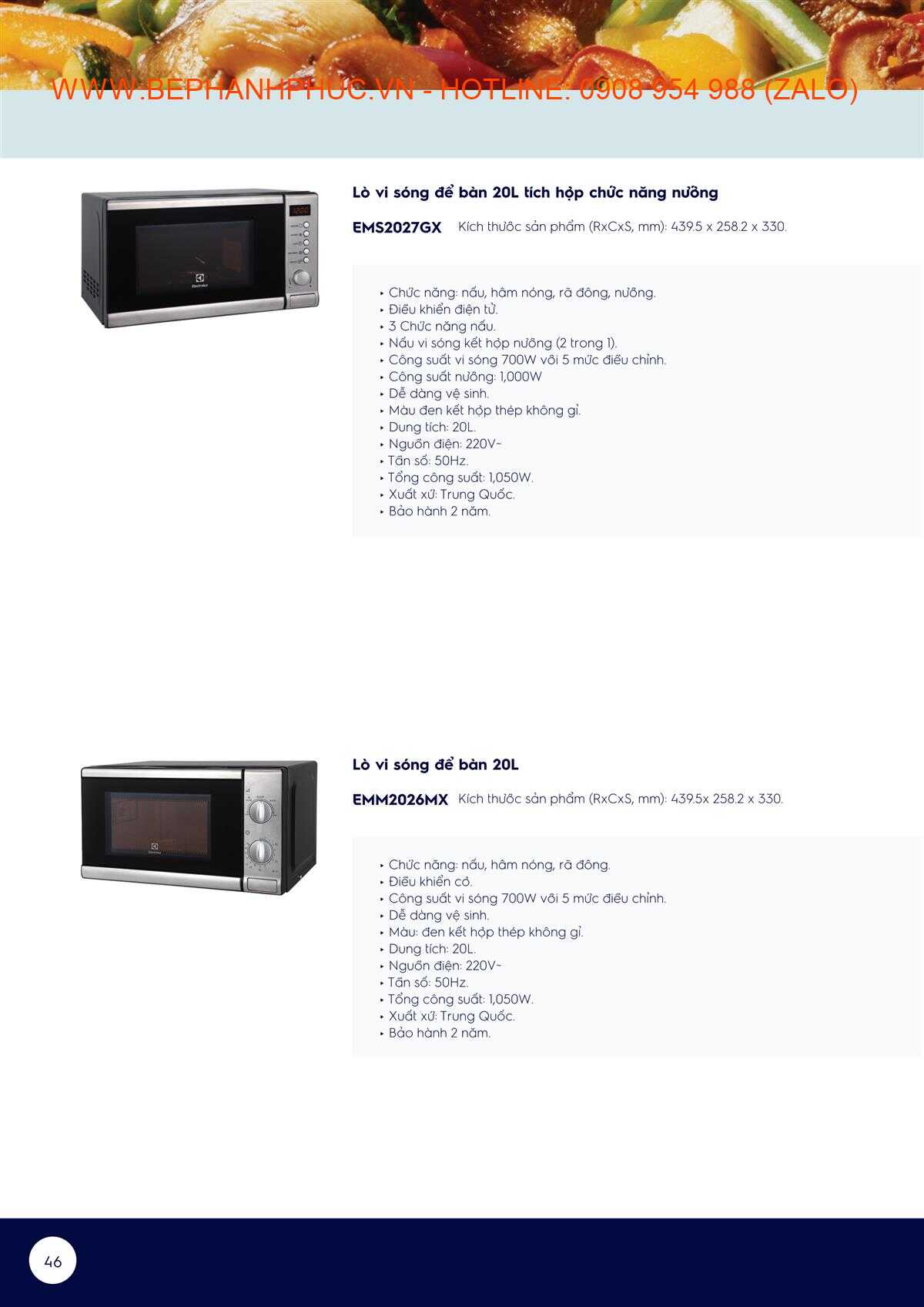 Catalogue Electrolux Online - Tự tin vào bếp với Electrolux
