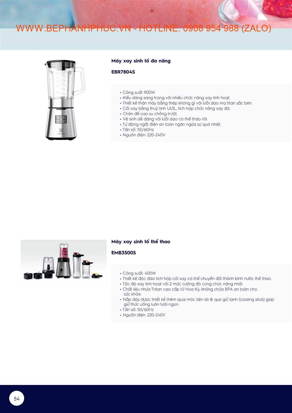 Catalogue Electrolux Online - Tự tin vào bếp với Electrolux