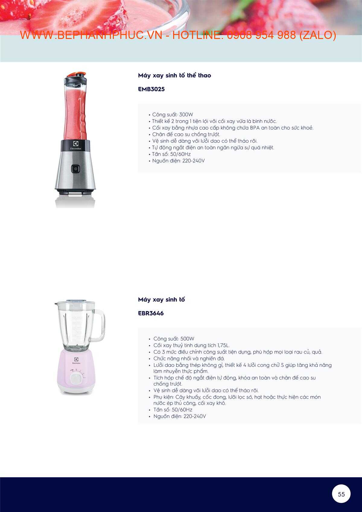 Catalogue Electrolux Online - Tự tin vào bếp với Electrolux