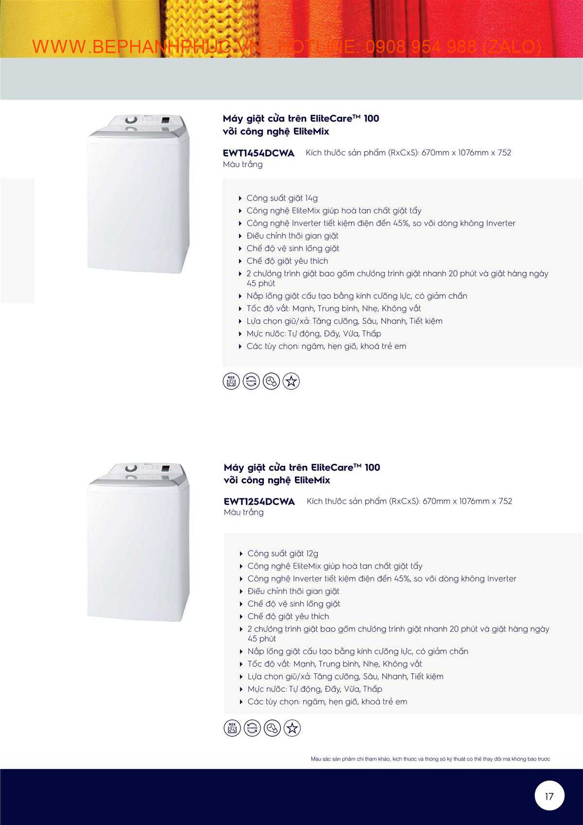 Catalogue Electrolux Laundry Online - Giặt sấy tiện lợi với Electrolux