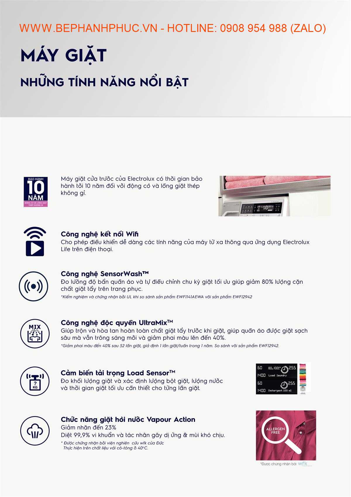 Catalogue Electrolux Laundry Online - Giặt sấy tiện lợi với Electrolux