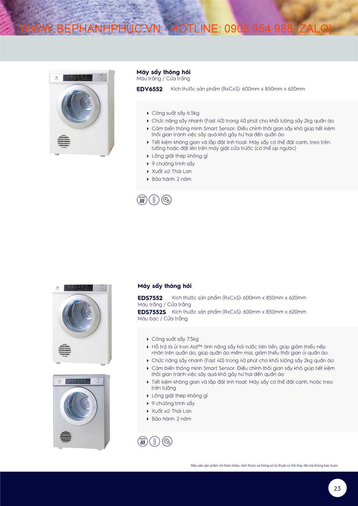 Catalogue Electrolux Laundry Online - Giặt sấy tiện lợi với Electrolux