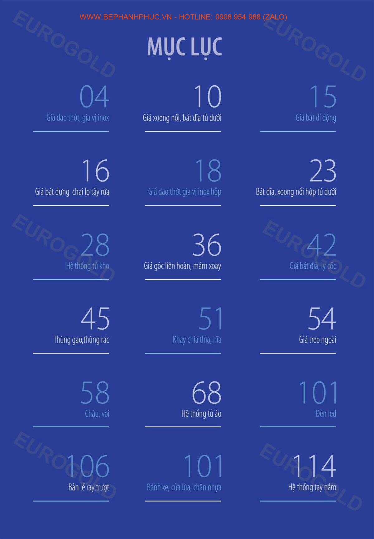 E-Catalogue Eurogold - Đa năng Trợ thủ Đắc lực