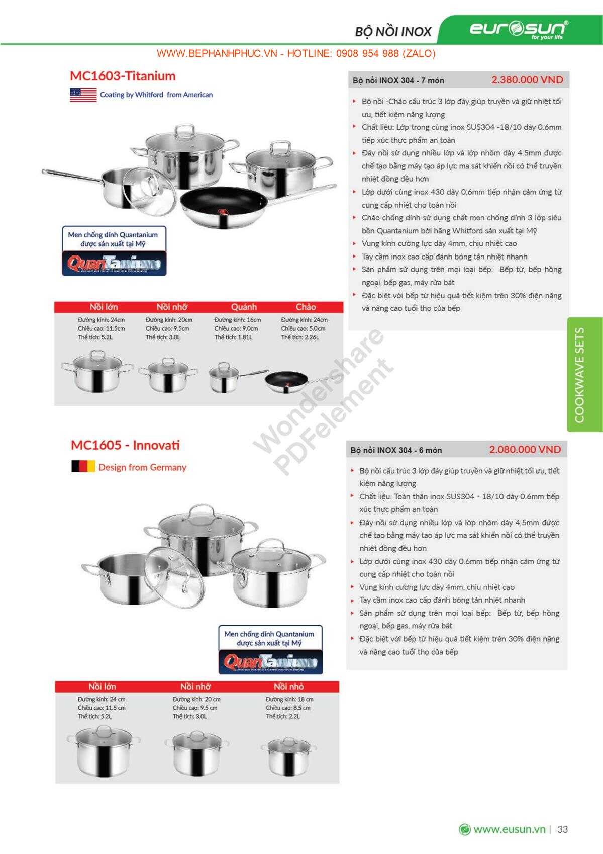 Catalogue Eurosun Online - Chất lượng đã được khẳng định