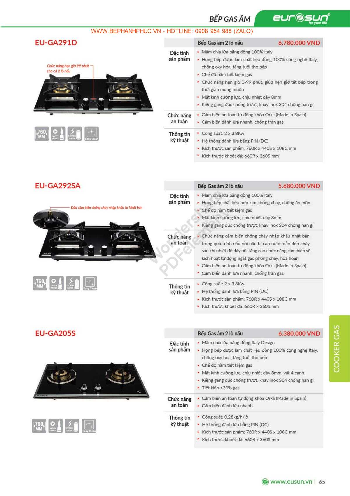 Catalogue Eurosun Online - Chất lượng đã được khẳng định