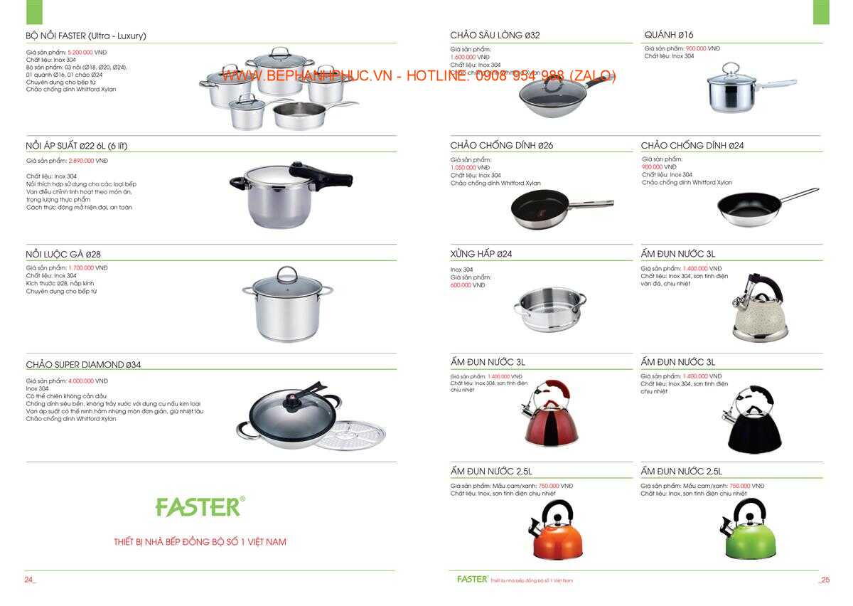 Catalogue Faster Online - Thương hiệu bền đẹp theo thời gian
