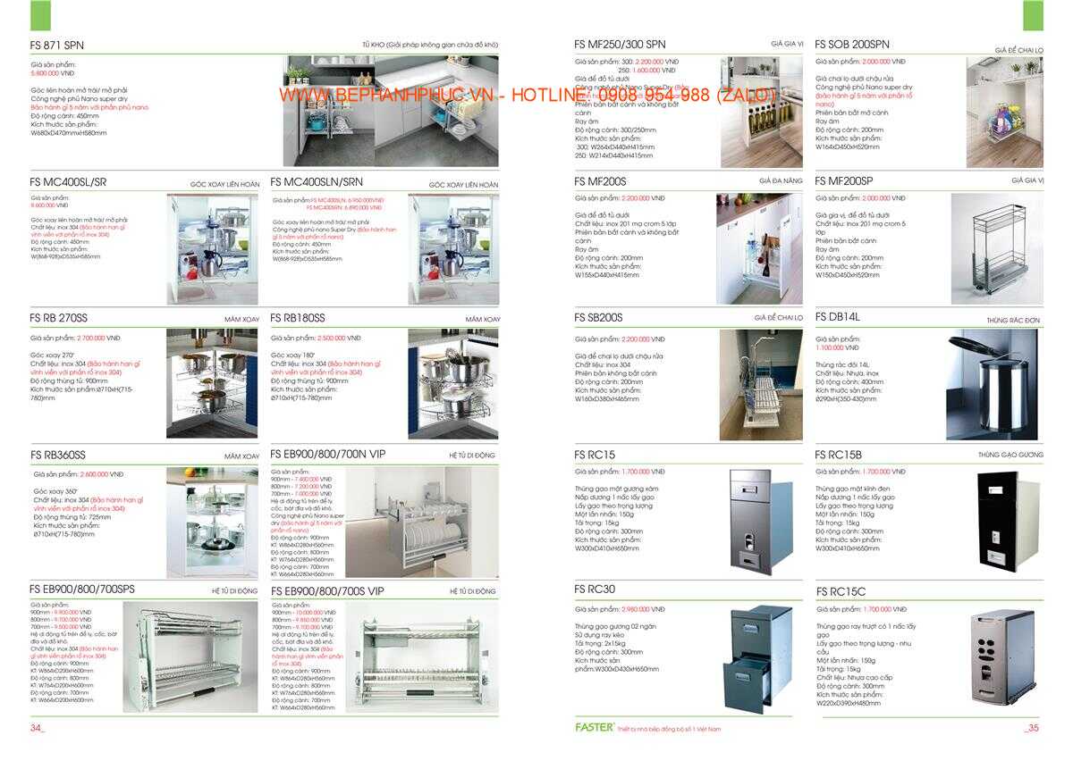 Catalogue Faster Online - Thương hiệu bền đẹp theo thời gian
