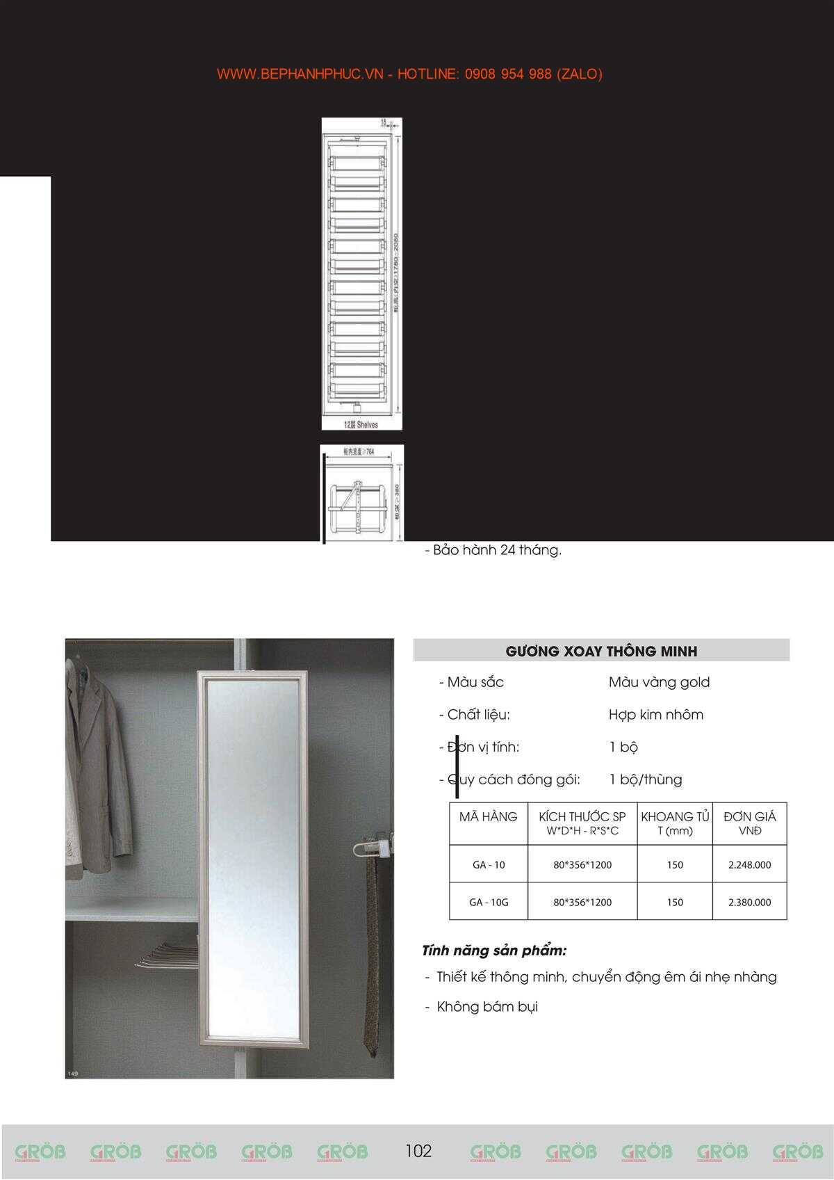 E-Catalogue Grob - Tiện nghi Bền đẹp Thời trang