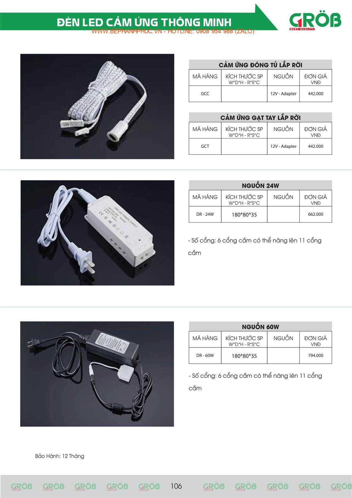 E-Catalogue Grob - Tiện nghi Bền đẹp Thời trang