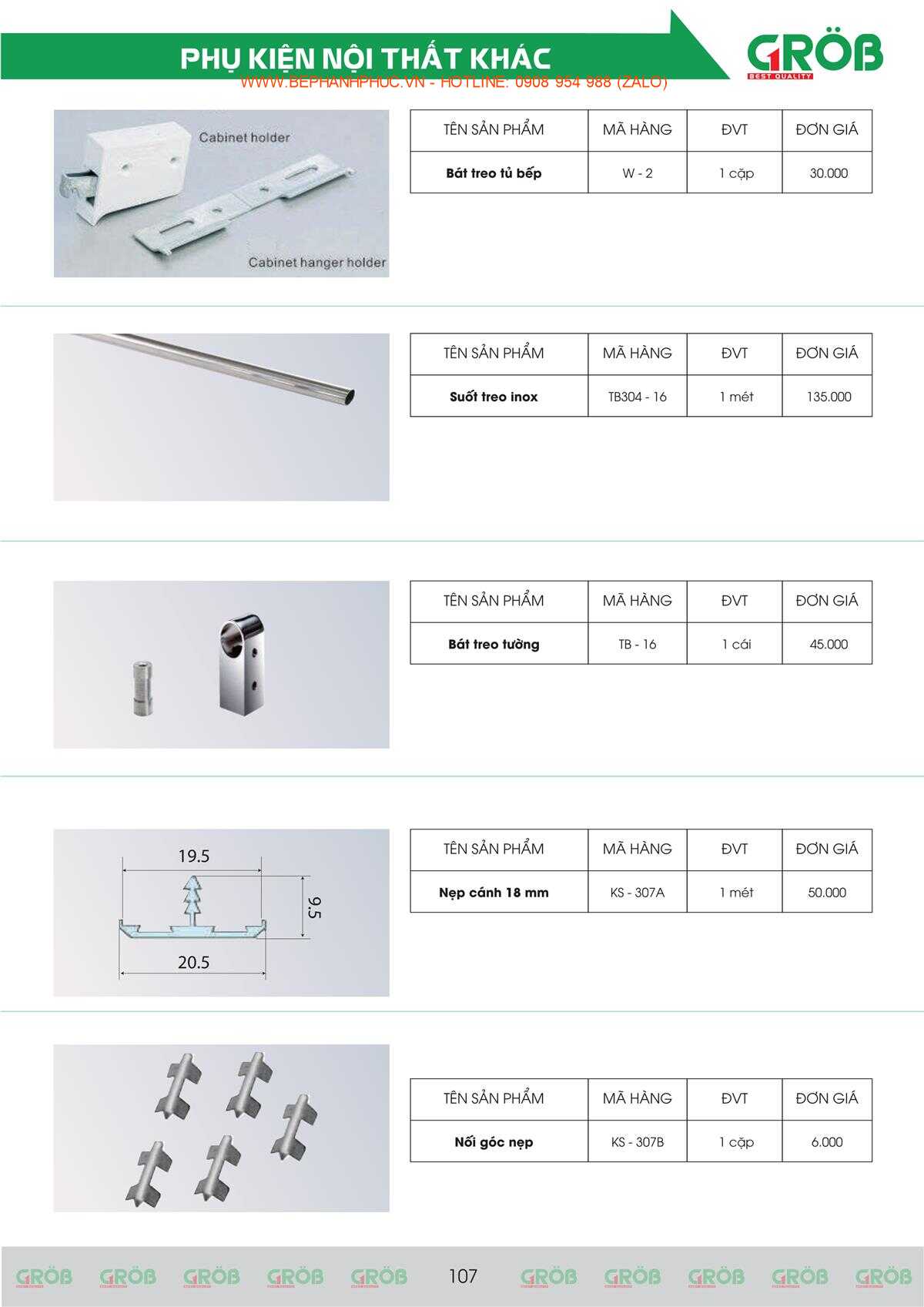 E-Catalogue Grob - Tiện nghi Bền đẹp Thời trang