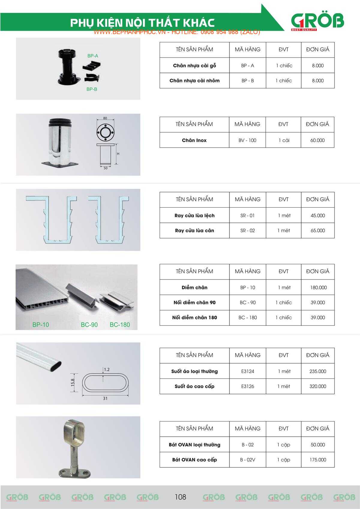 E-Catalogue Grob - Tiện nghi Bền đẹp Thời trang