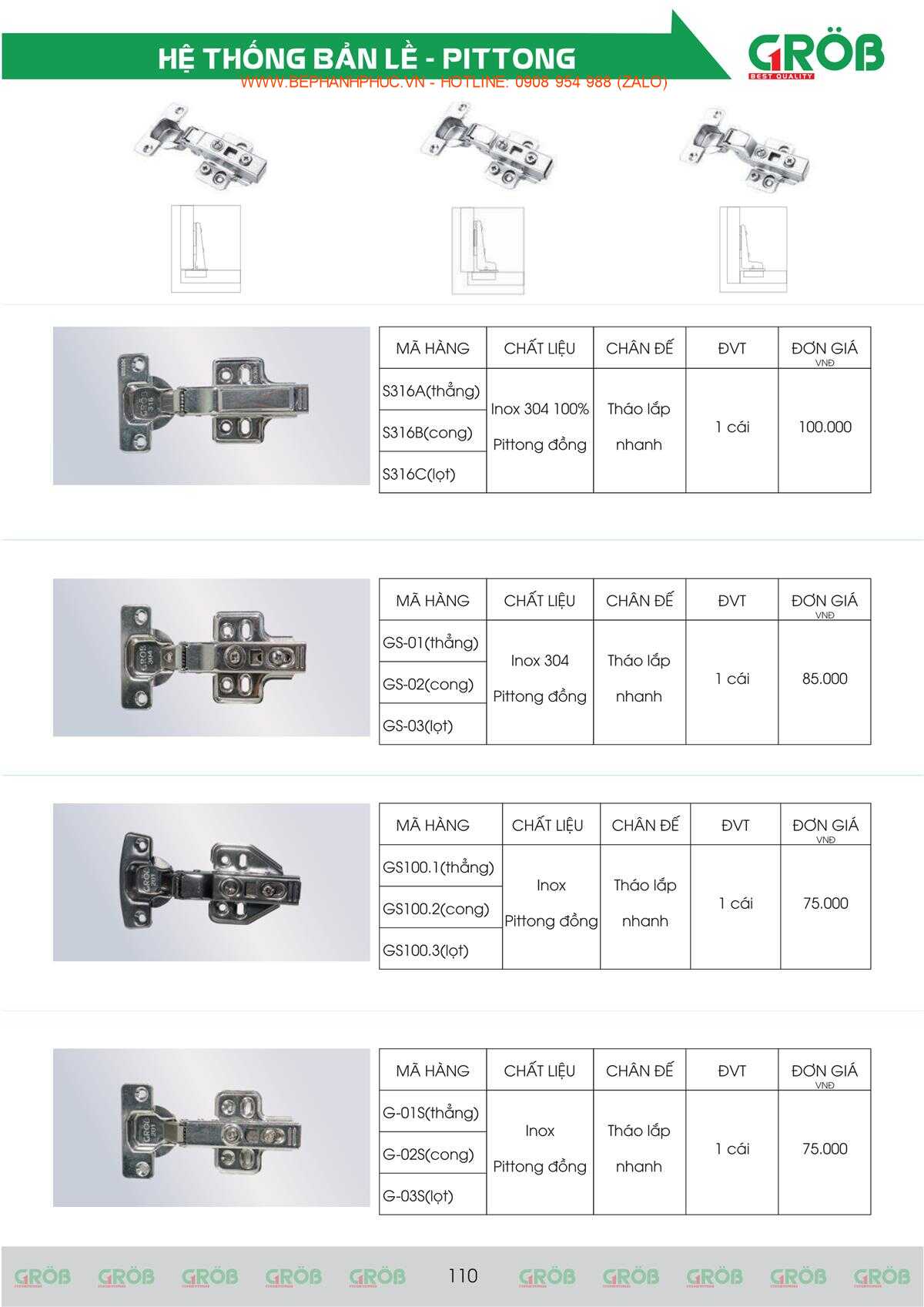E-Catalogue Grob - Tiện nghi Bền đẹp Thời trang