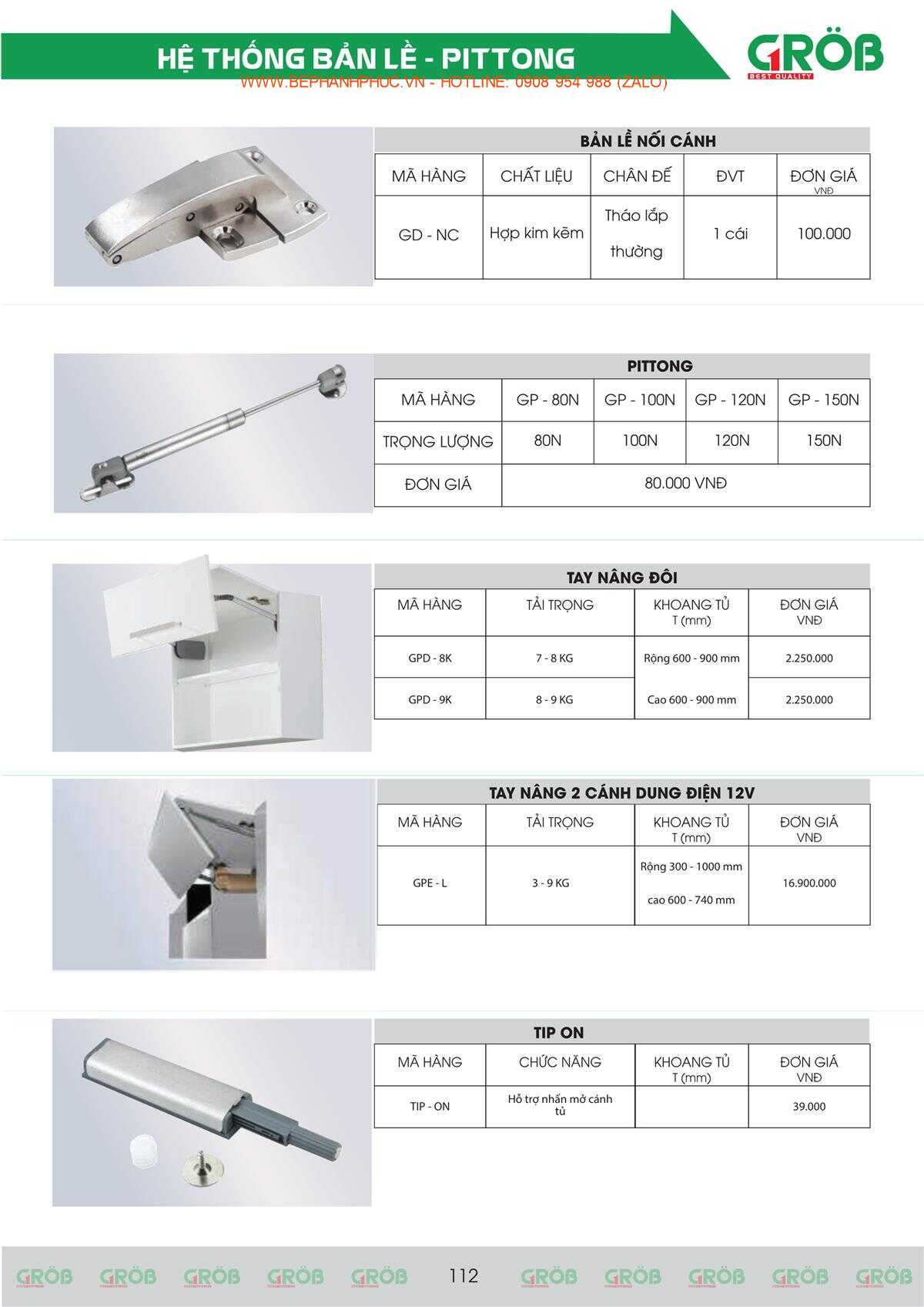 E-Catalogue Grob - Tiện nghi Bền đẹp Thời trang