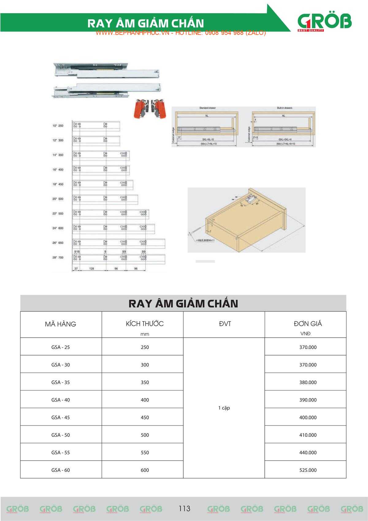 E-Catalogue Grob - Tiện nghi Bền đẹp Thời trang