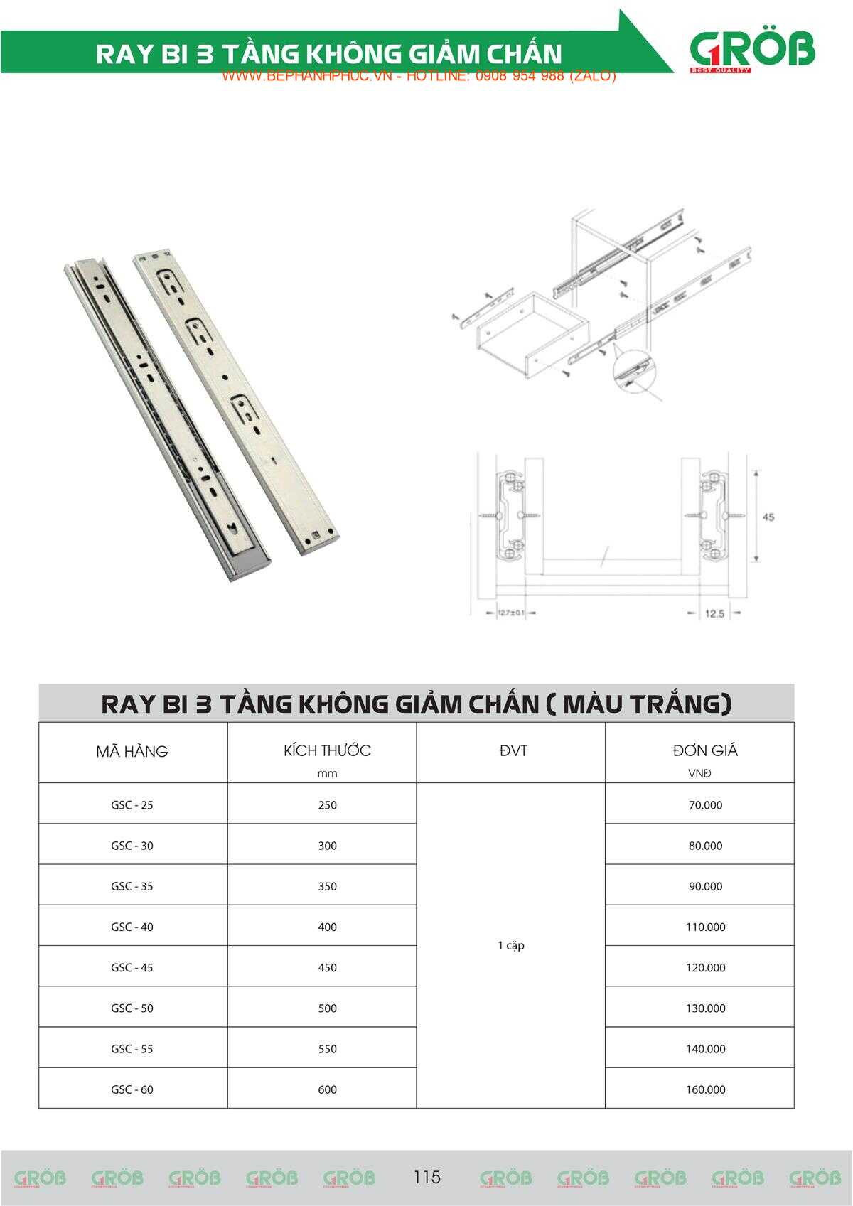 E-Catalogue Grob - Tiện nghi Bền đẹp Thời trang
