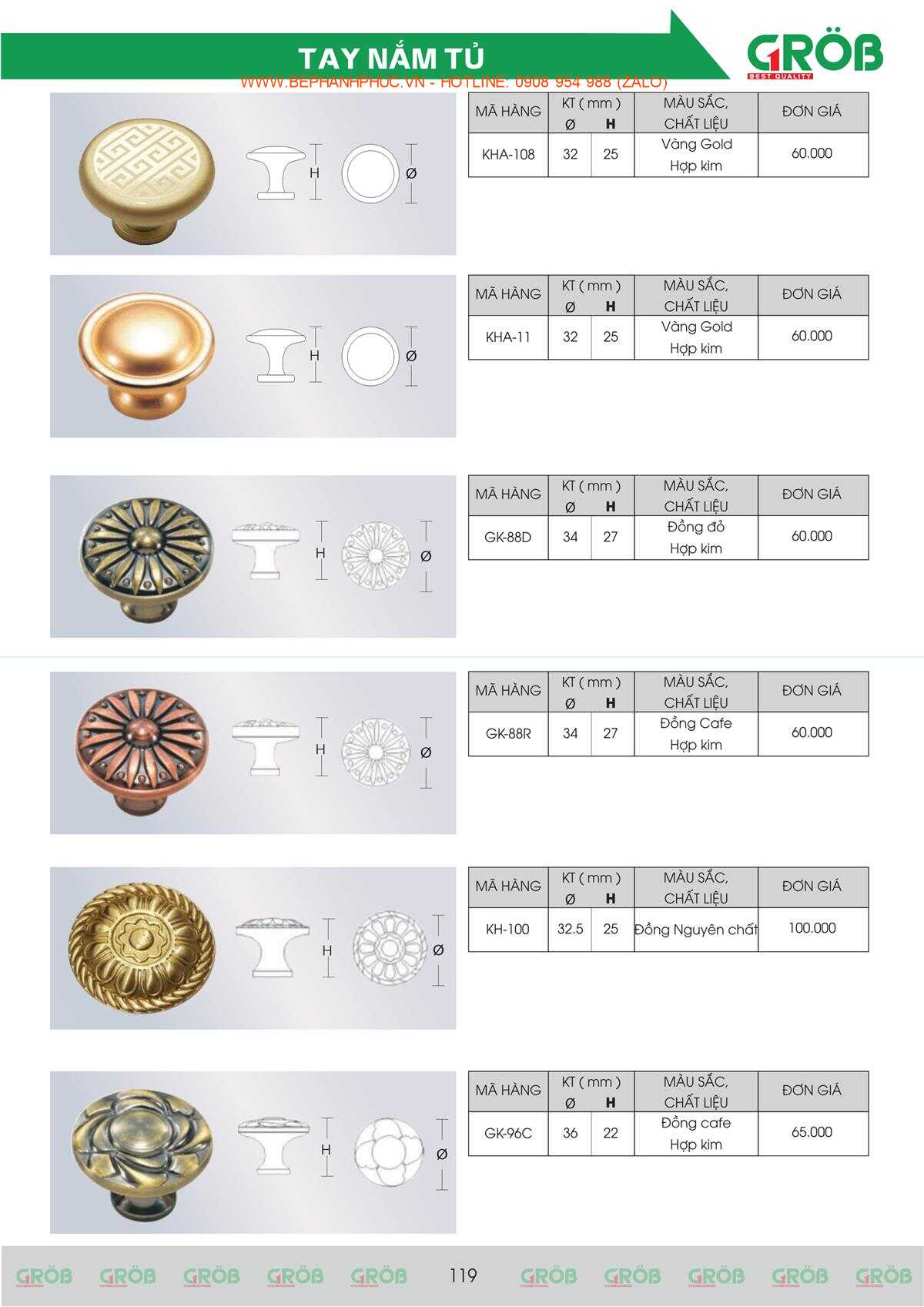 E-Catalogue Grob - Tiện nghi Bền đẹp Thời trang