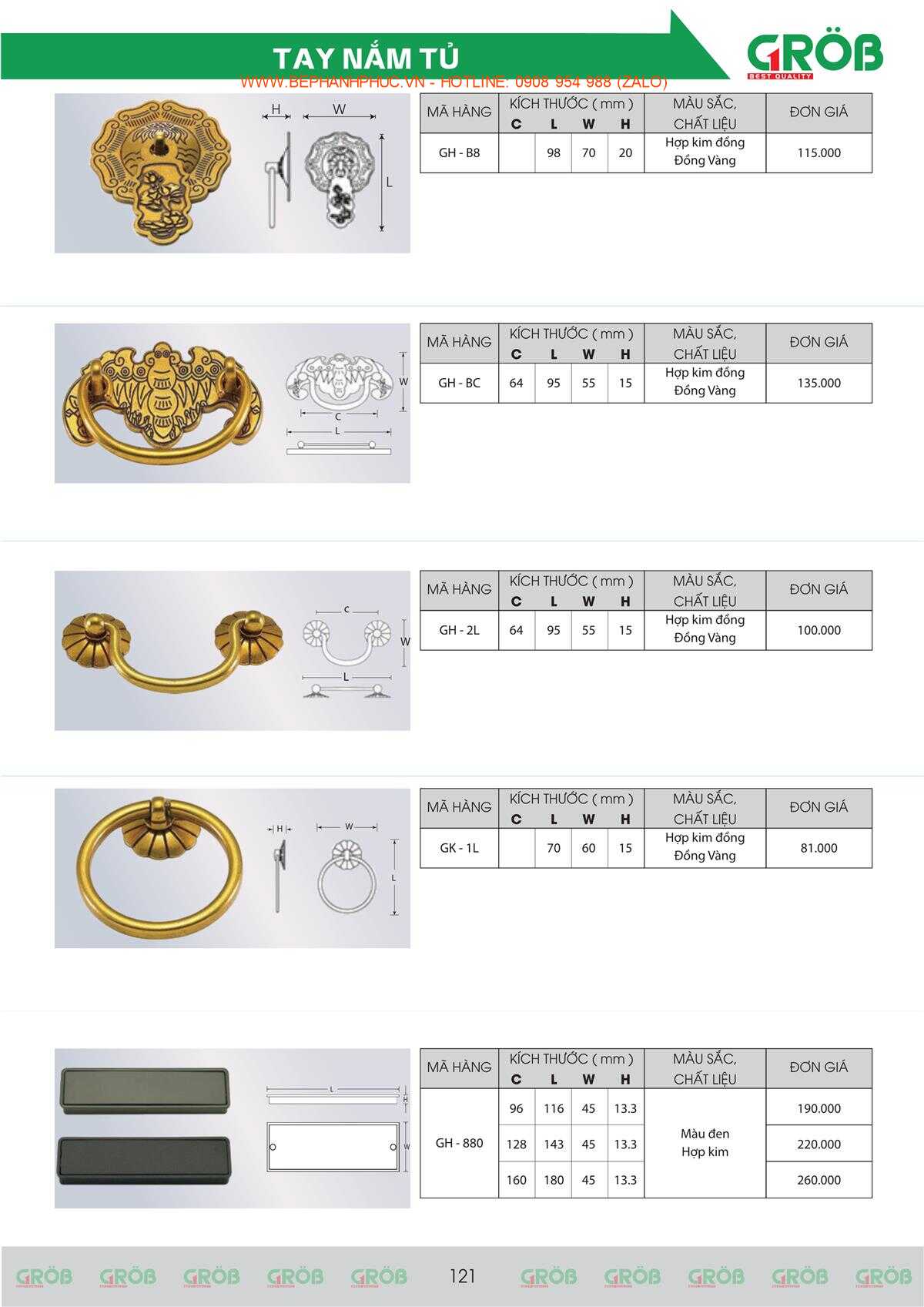 E-Catalogue Grob - Tiện nghi Bền đẹp Thời trang