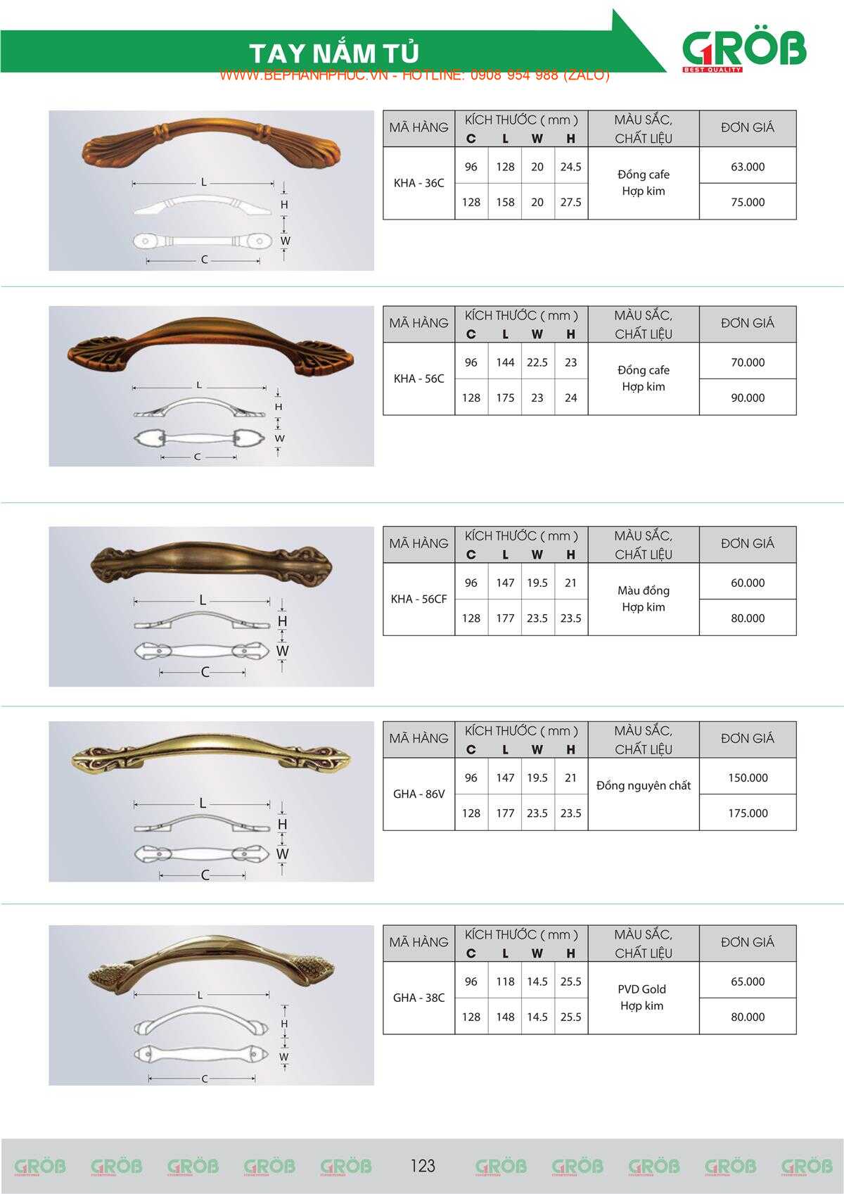 E-Catalogue Grob - Tiện nghi Bền đẹp Thời trang
