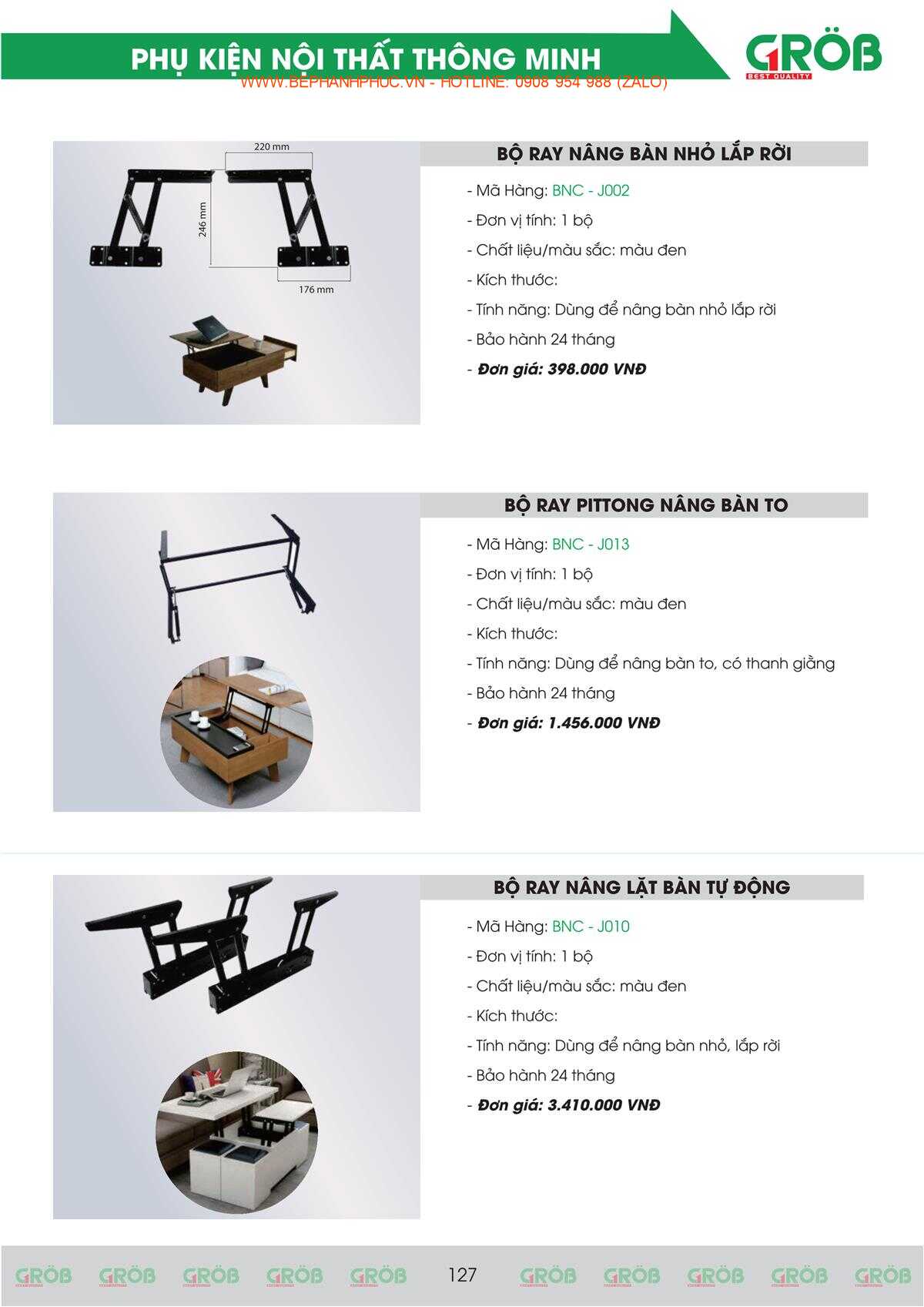E-Catalogue Grob - Tiện nghi Bền đẹp Thời trang