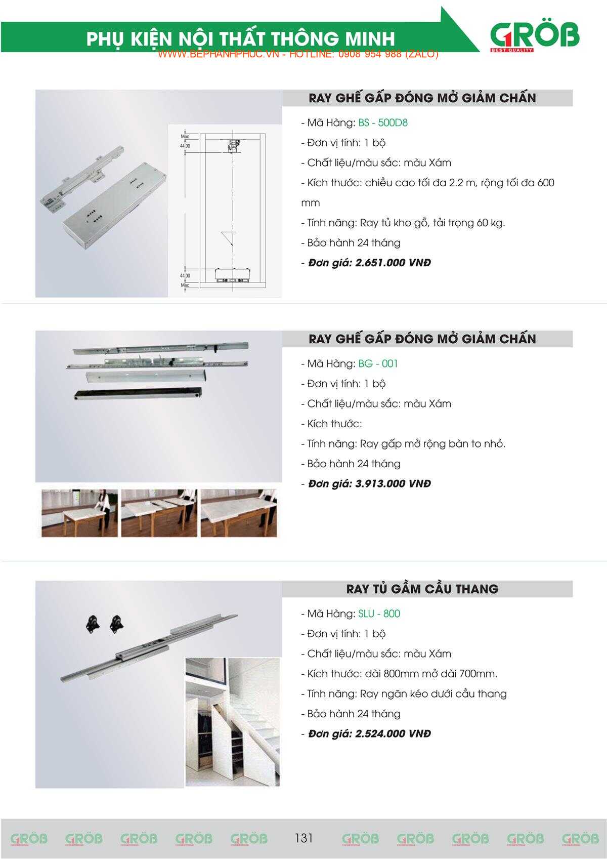 E-Catalogue Grob - Tiện nghi Bền đẹp Thời trang