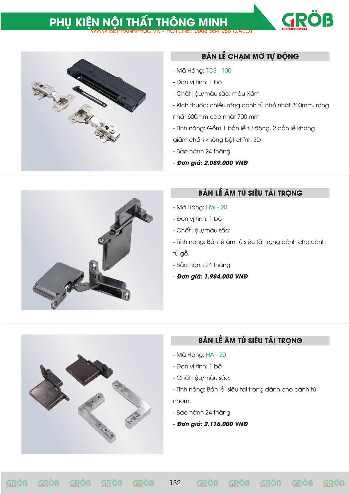 E-Catalogue Grob - Tiện nghi Bền đẹp Thời trang