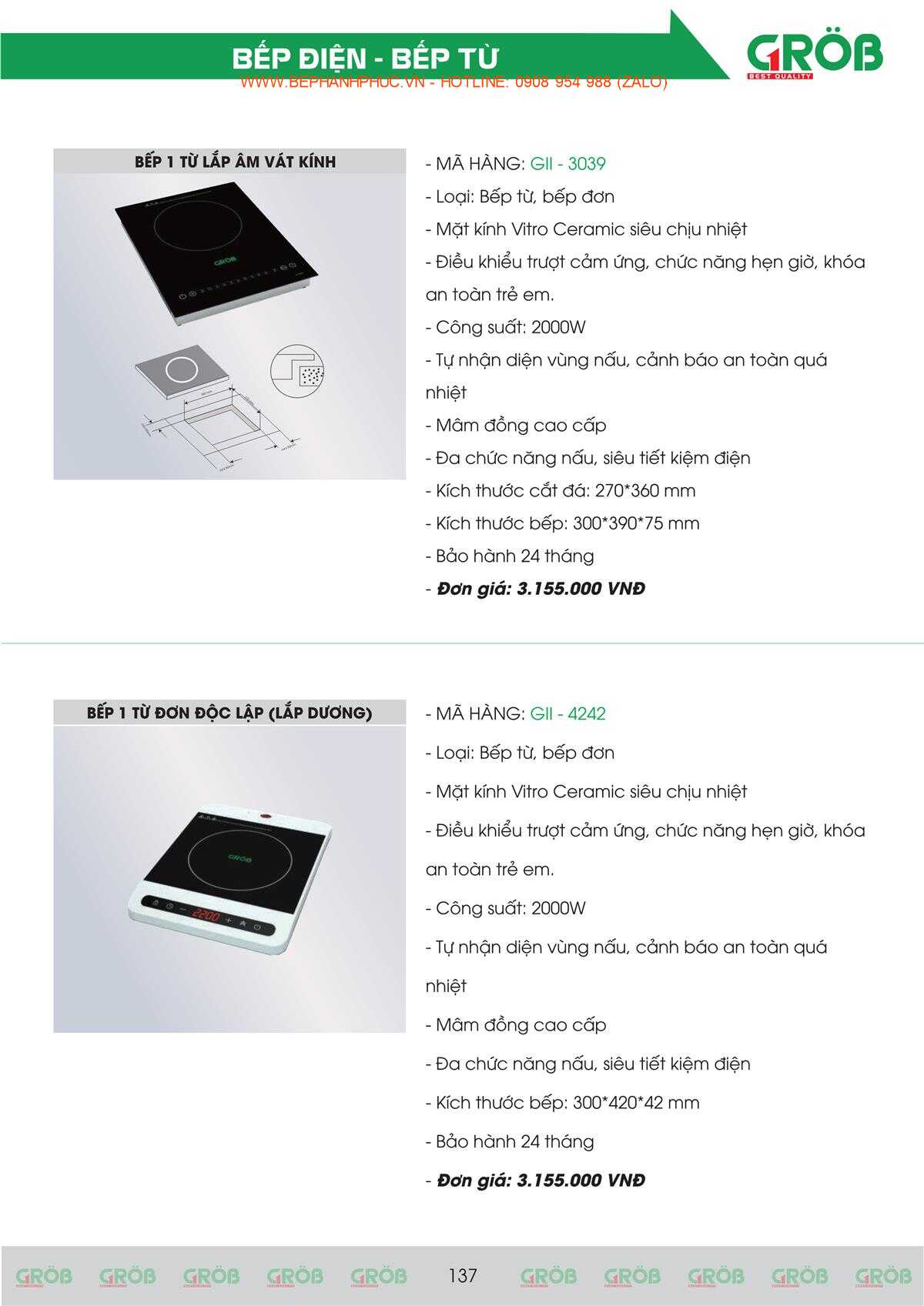 E-Catalogue Grob - Tiện nghi Bền đẹp Thời trang