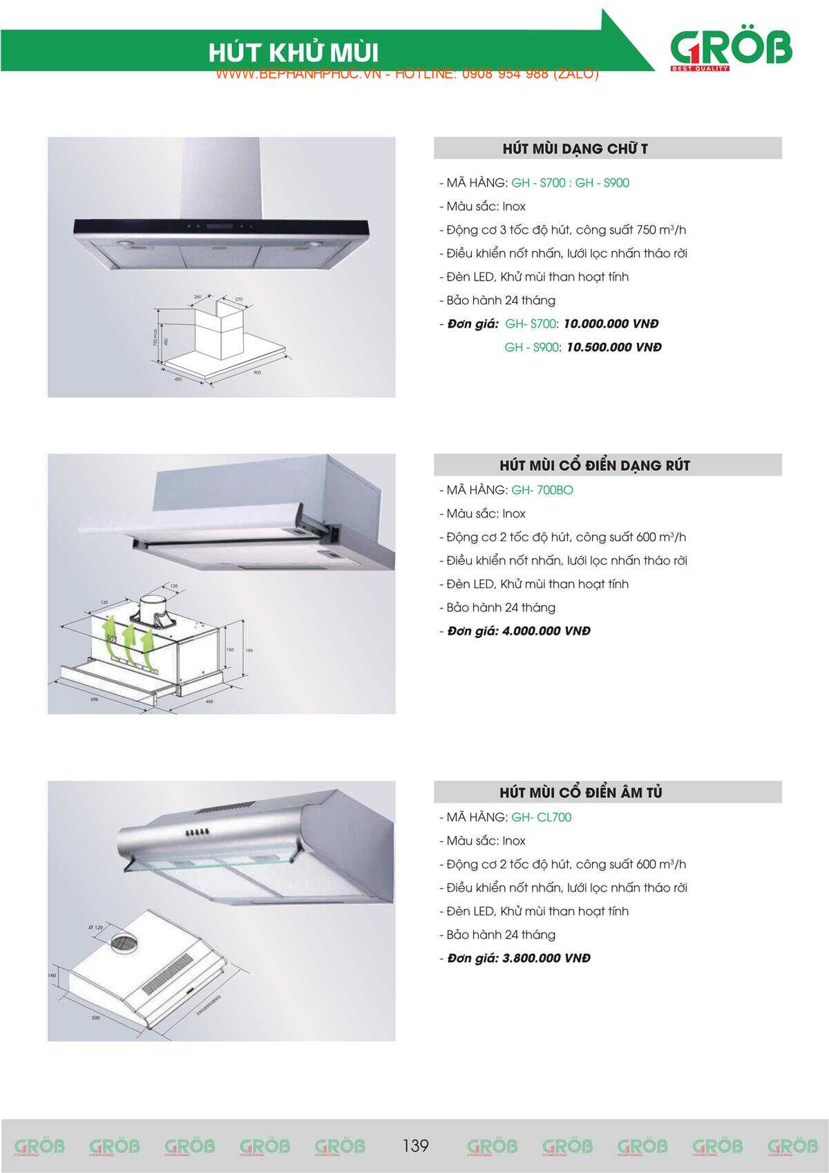 E-Catalogue Grob - Tiện nghi Bền đẹp Thời trang