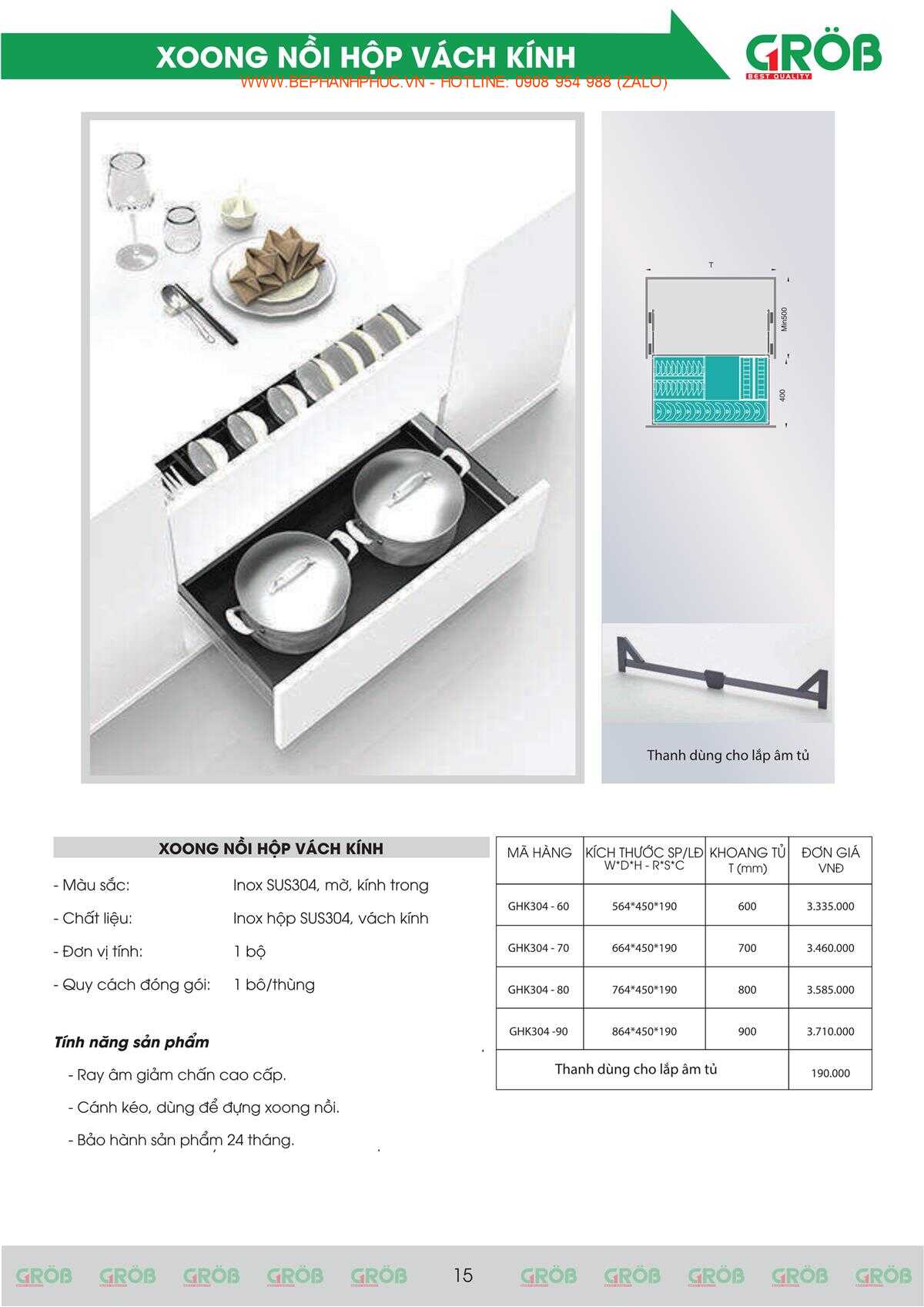 E-Catalogue Grob - Tiện nghi Bền đẹp Thời trang