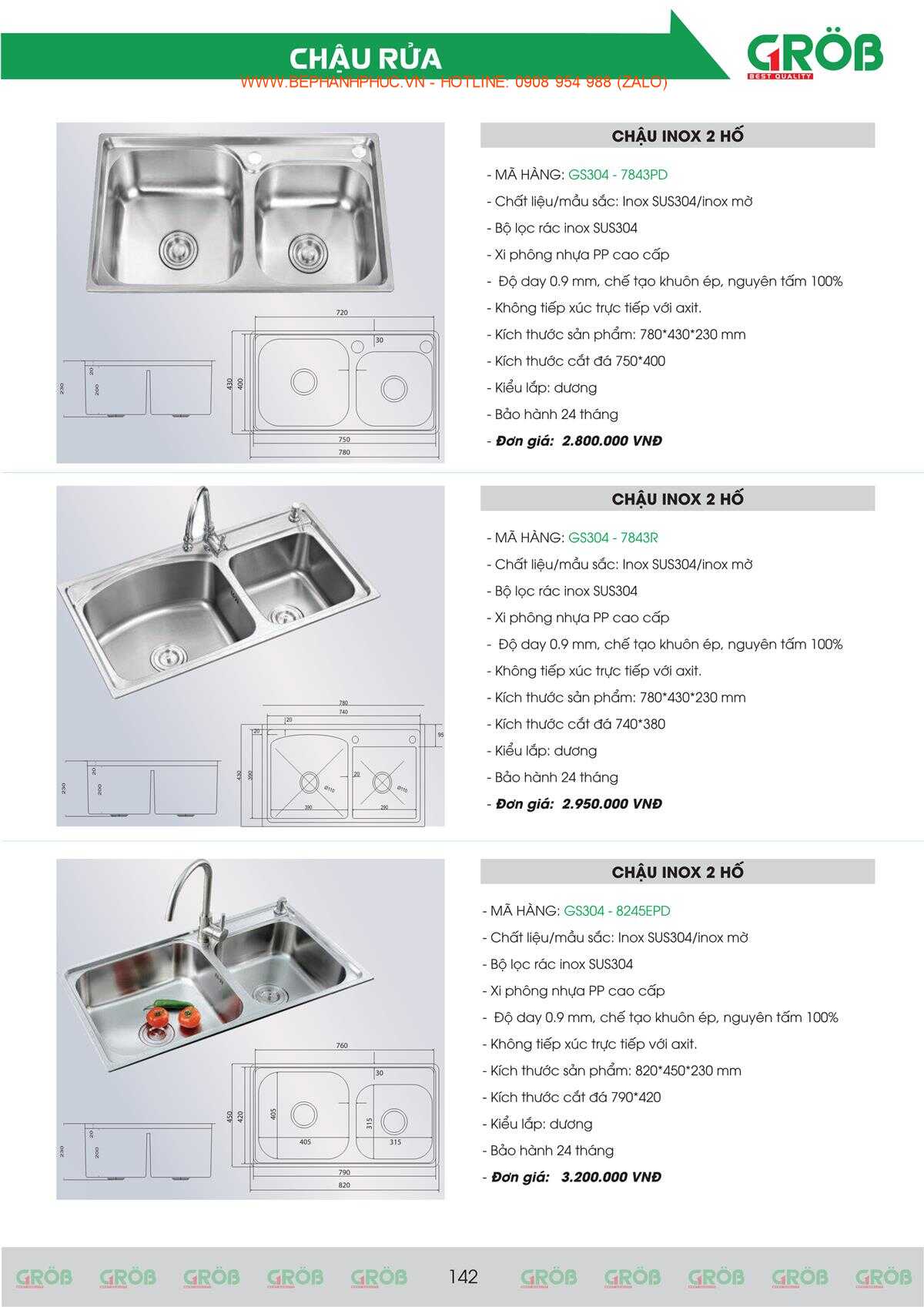 E-Catalogue Grob - Tiện nghi Bền đẹp Thời trang