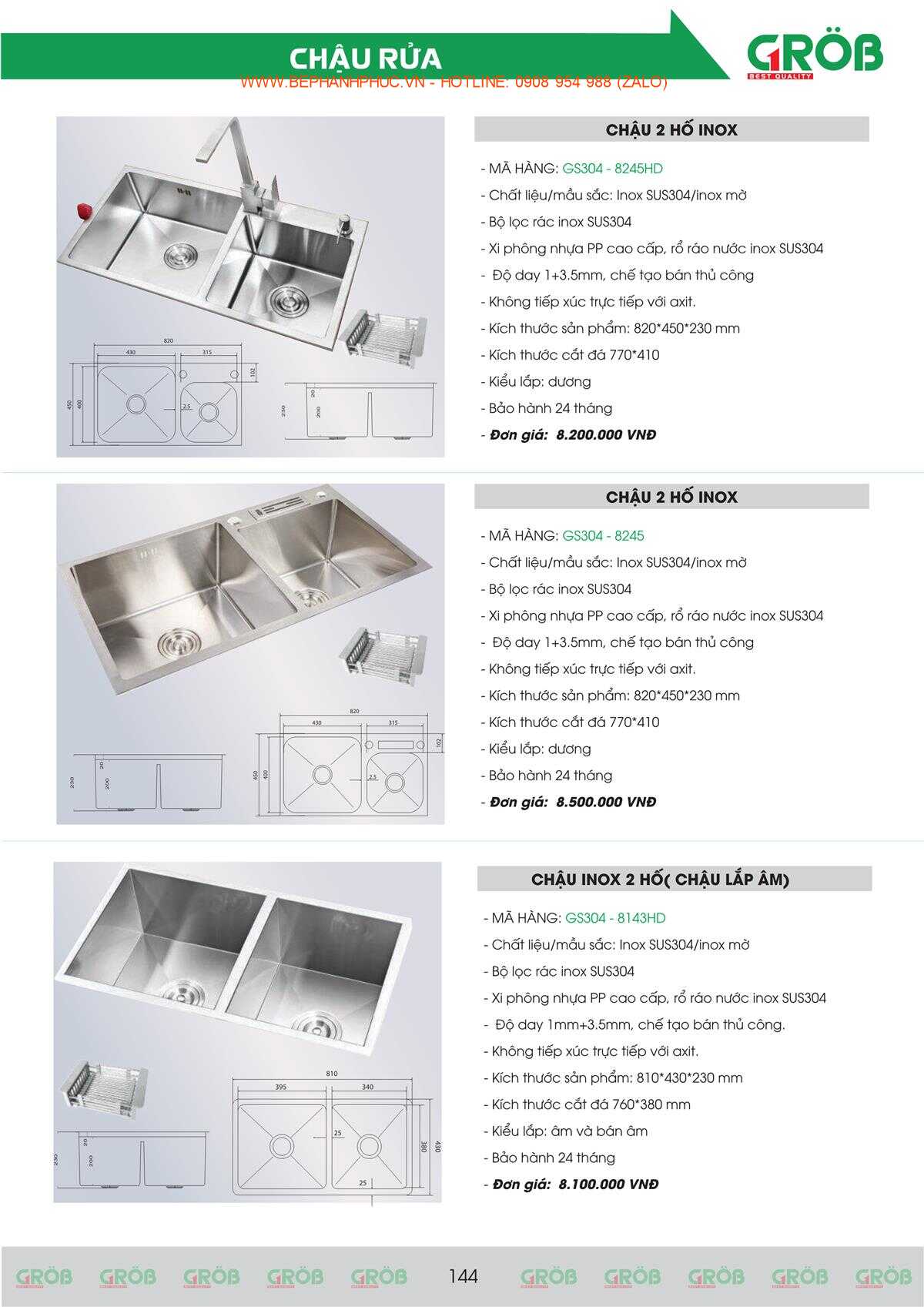 E-Catalogue Grob - Tiện nghi Bền đẹp Thời trang