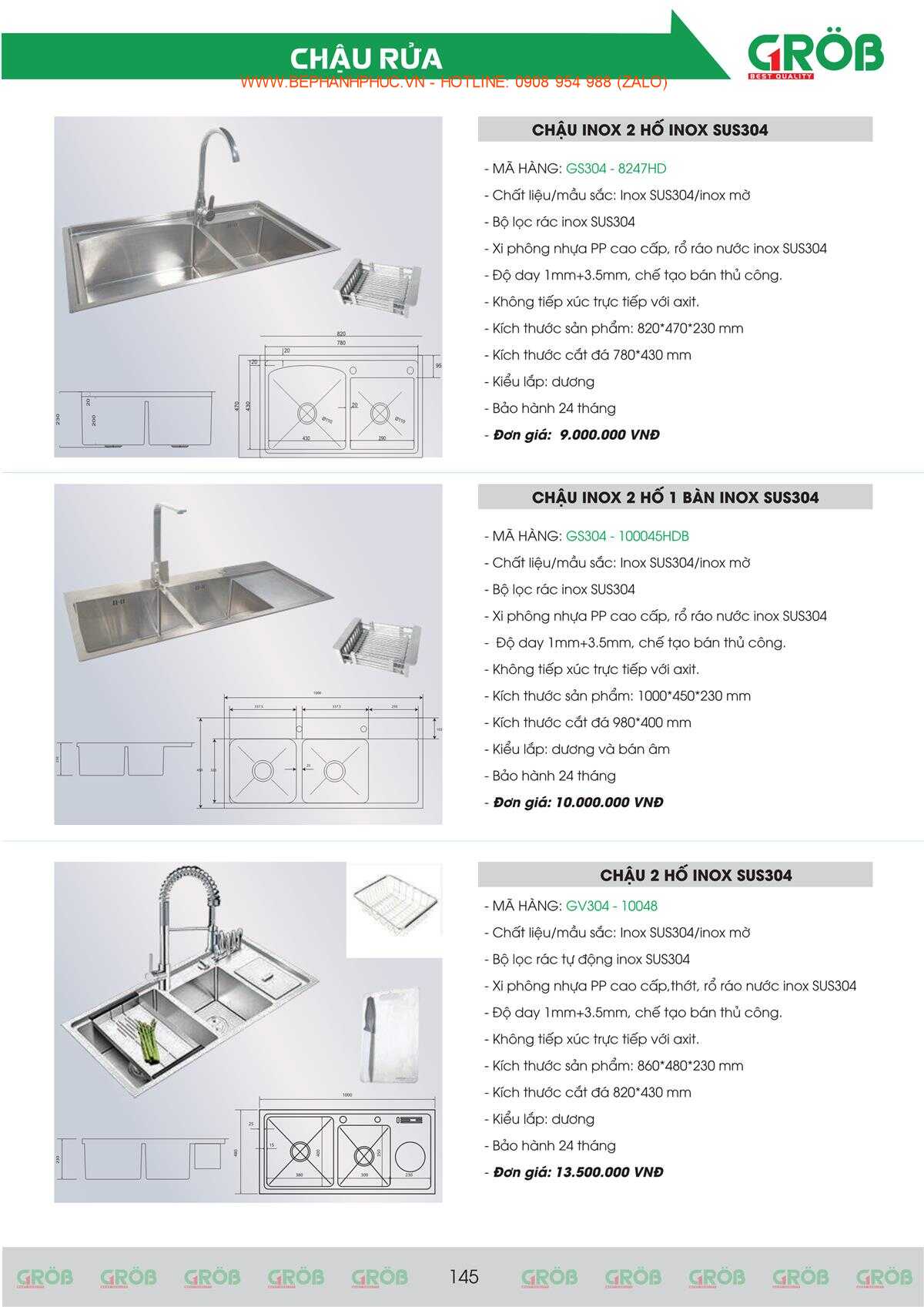 E-Catalogue Grob - Tiện nghi Bền đẹp Thời trang