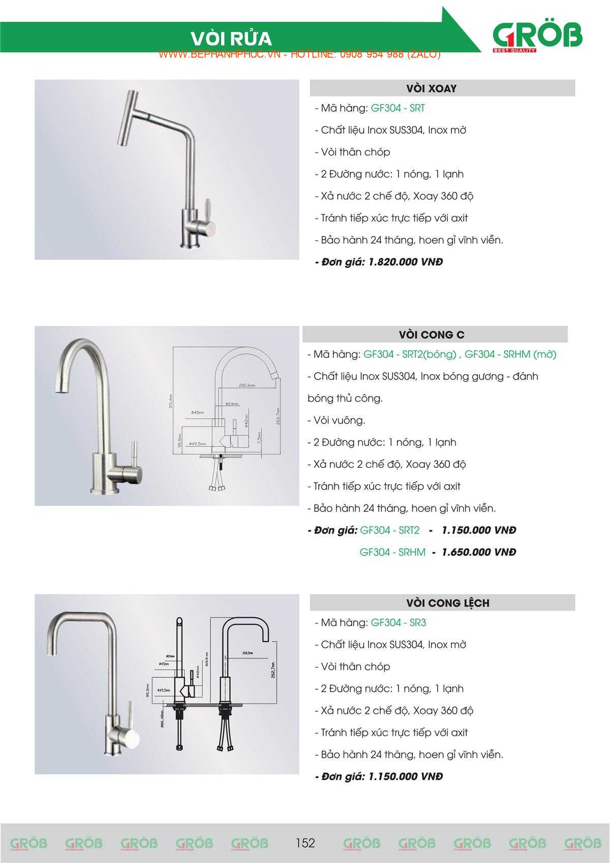 E-Catalogue Grob - Tiện nghi Bền đẹp Thời trang