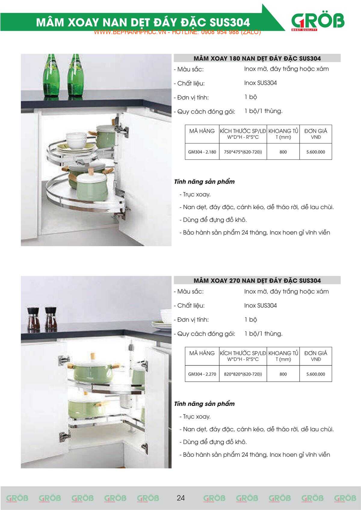 E-Catalogue Grob - Tiện nghi Bền đẹp Thời trang