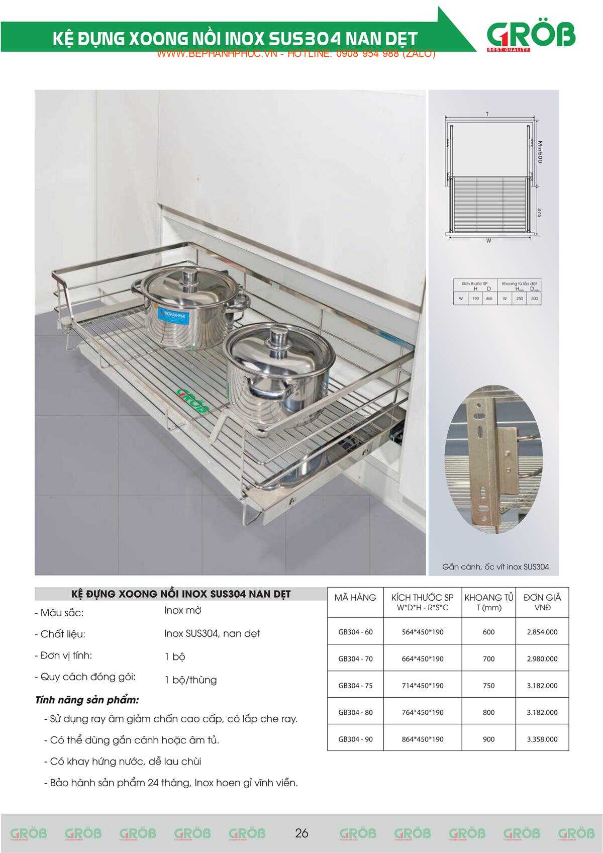 E-Catalogue Grob - Tiện nghi Bền đẹp Thời trang