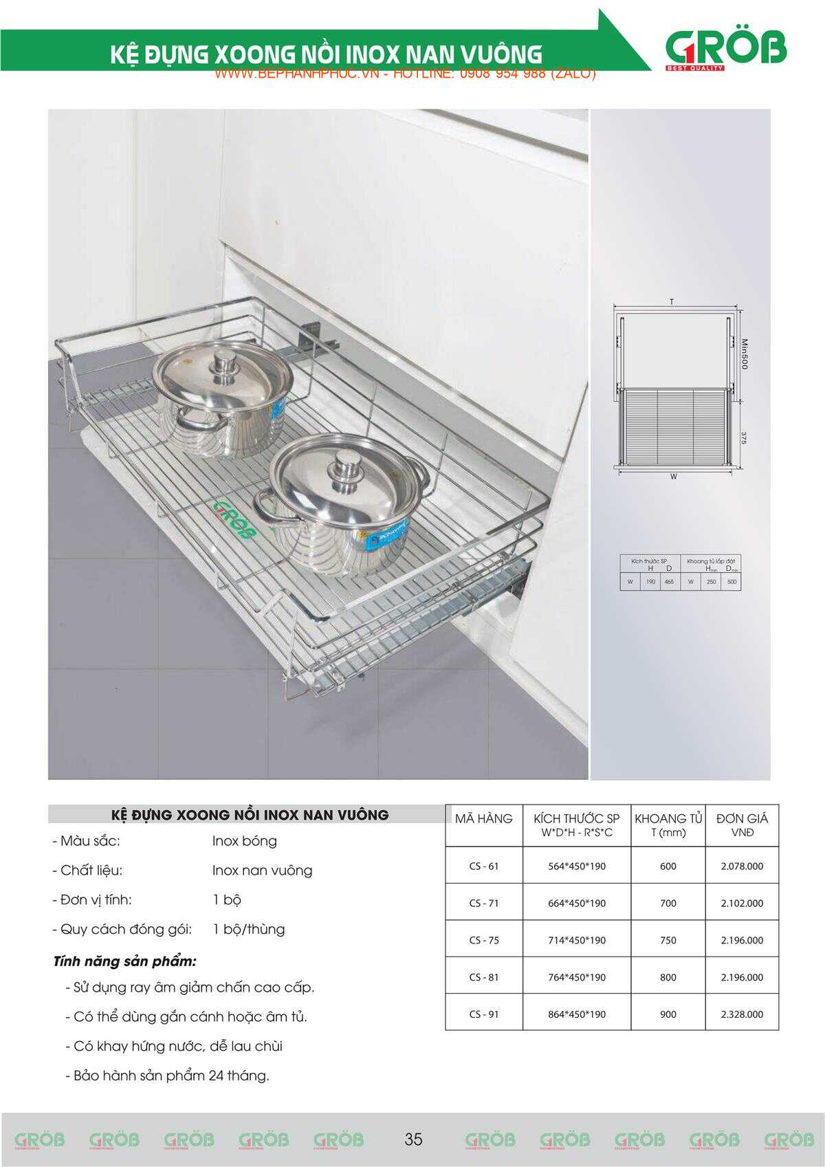 E-Catalogue Grob - Tiện nghi Bền đẹp Thời trang