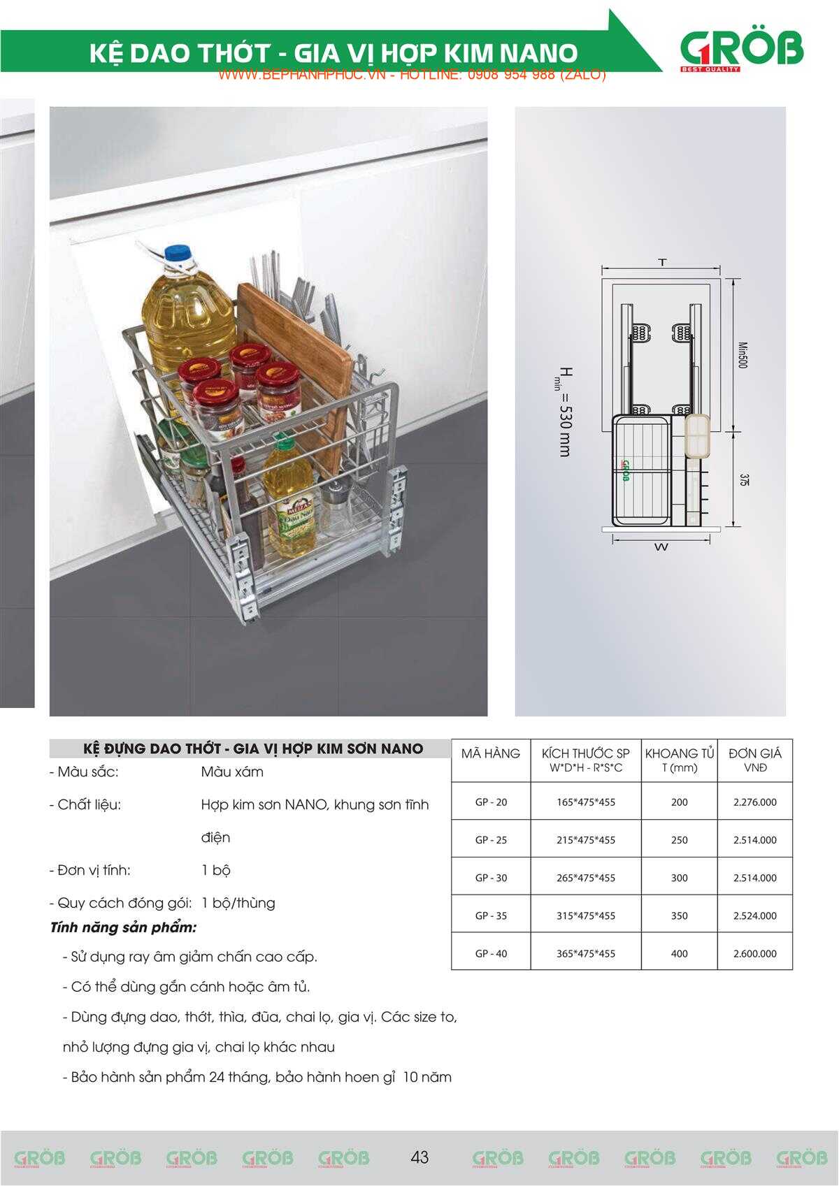 E-Catalogue Grob - Tiện nghi Bền đẹp Thời trang