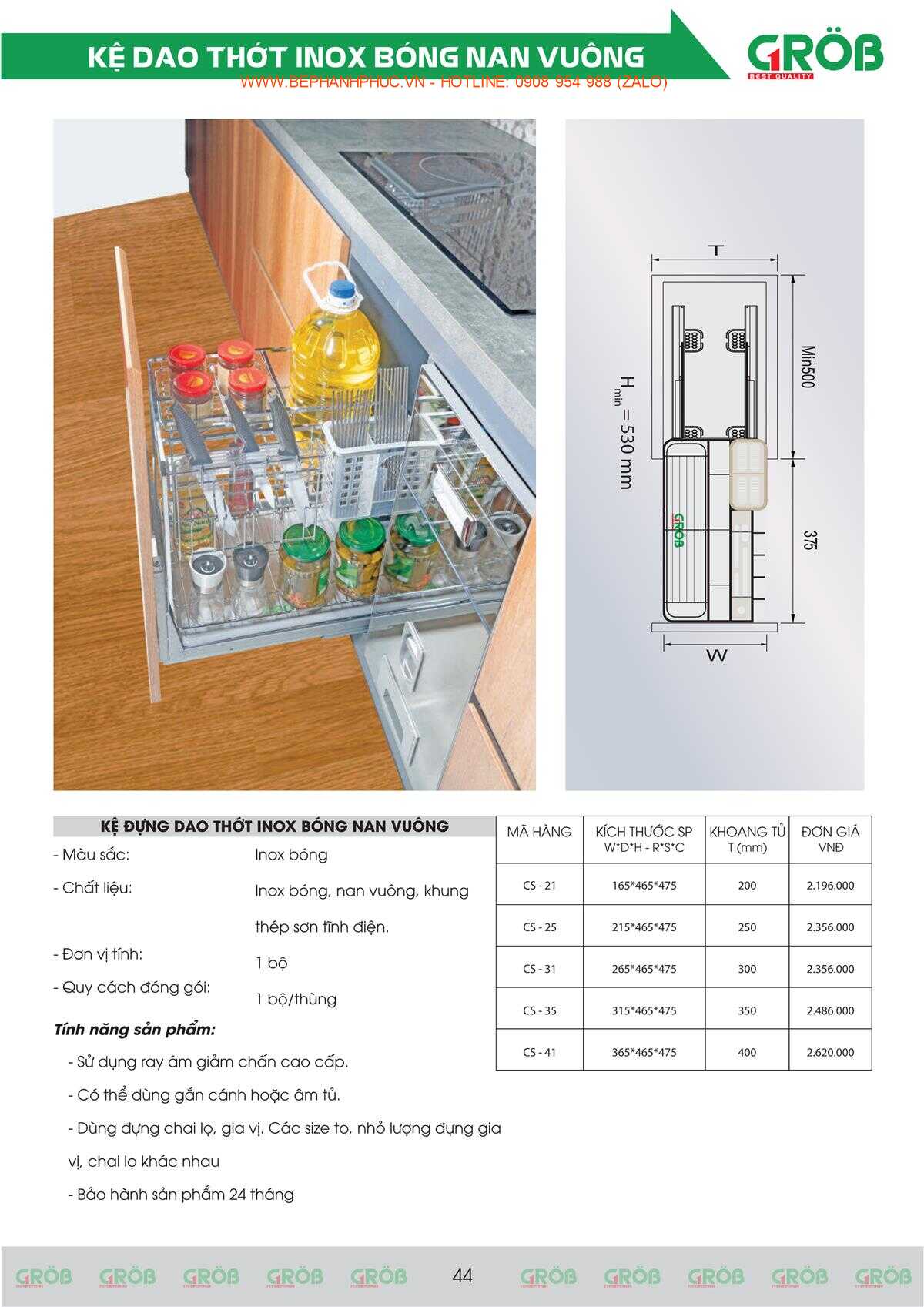 E-Catalogue Grob - Tiện nghi Bền đẹp Thời trang