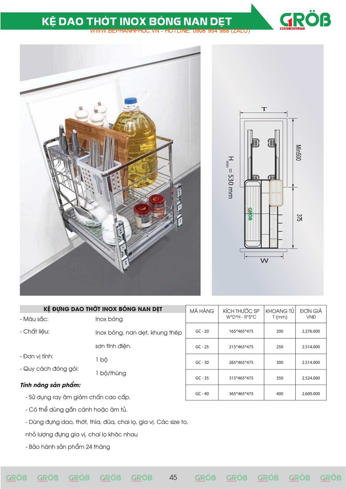 E-Catalogue Grob - Tiện nghi Bền đẹp Thời trang