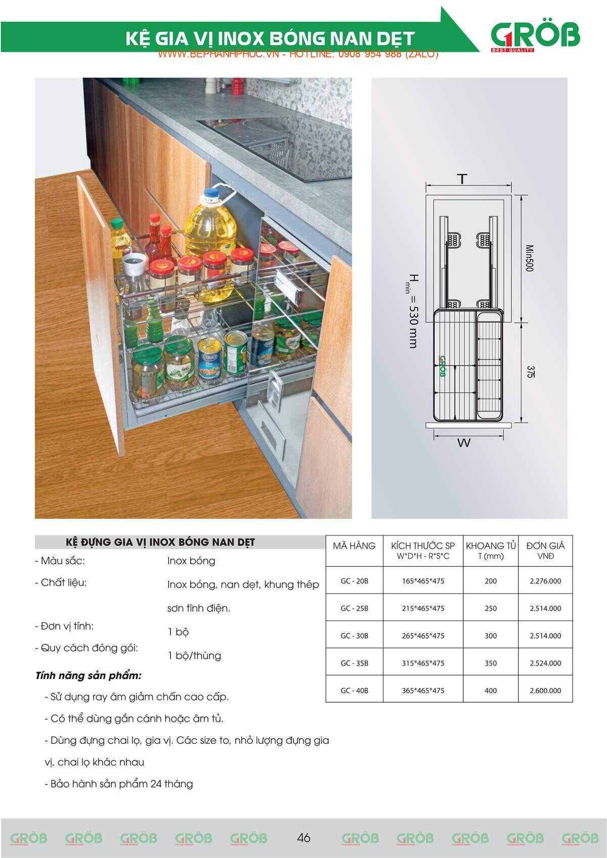 E-Catalogue Grob - Tiện nghi Bền đẹp Thời trang