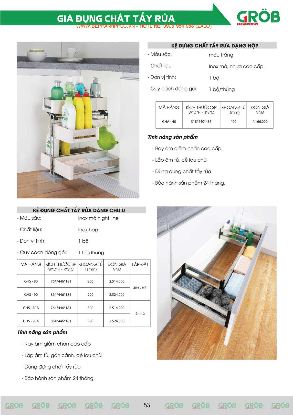 E-Catalogue Grob - Tiện nghi Bền đẹp Thời trang