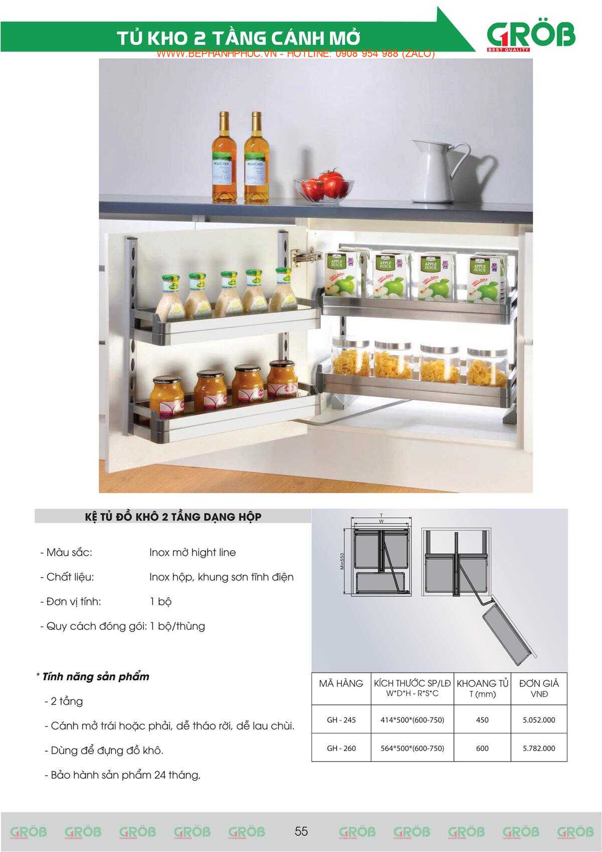 E-Catalogue Grob - Tiện nghi Bền đẹp Thời trang
