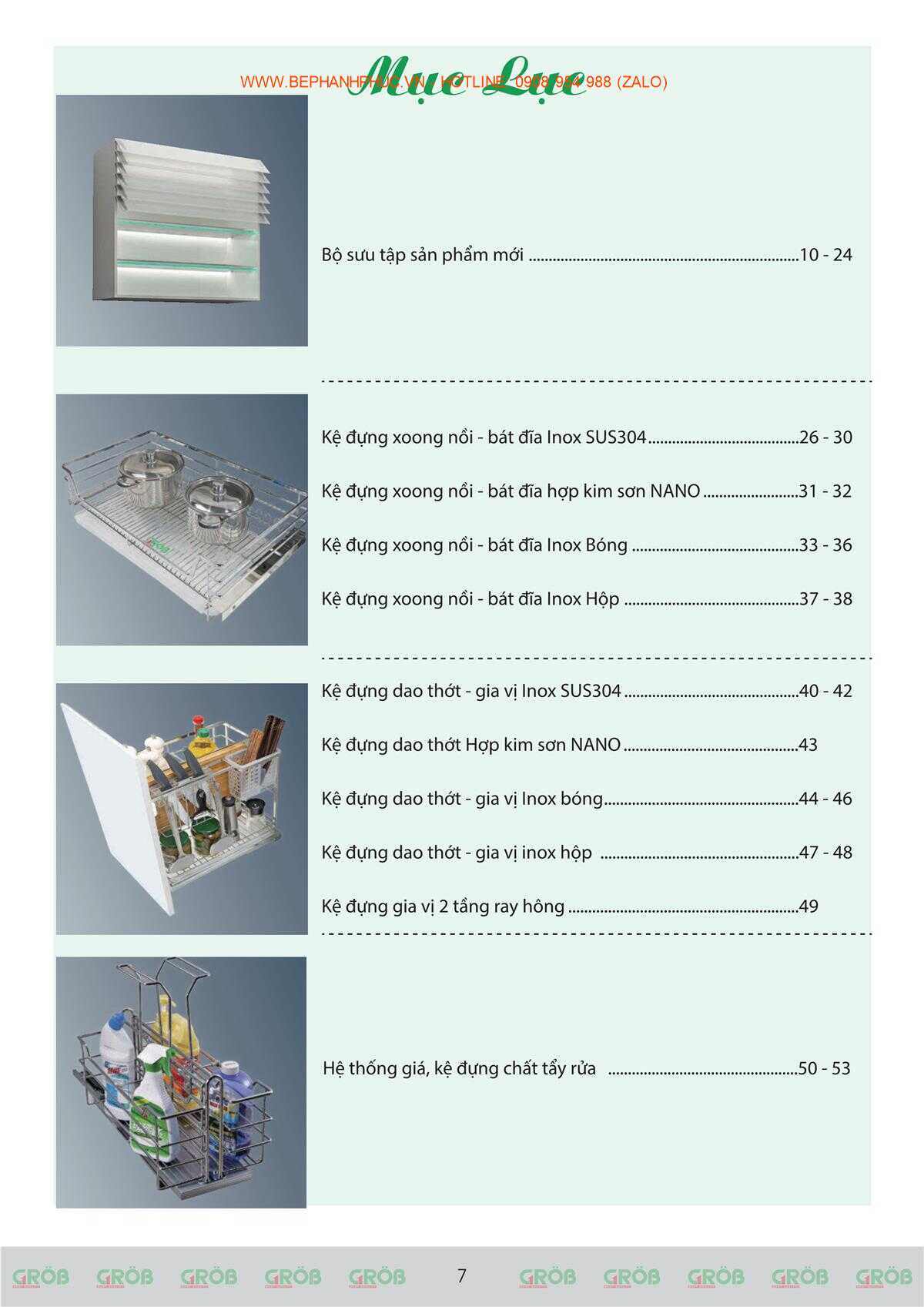 E-Catalogue Grob - Tiện nghi Bền đẹp Thời trang